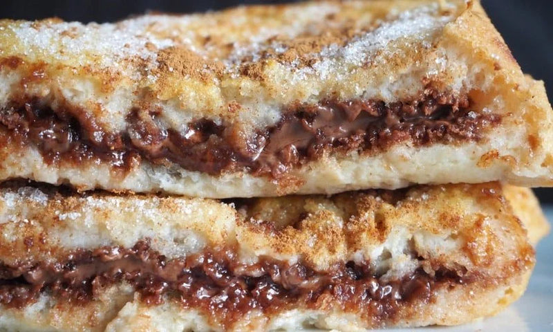 Torrijas sin gluten con crema de cacao