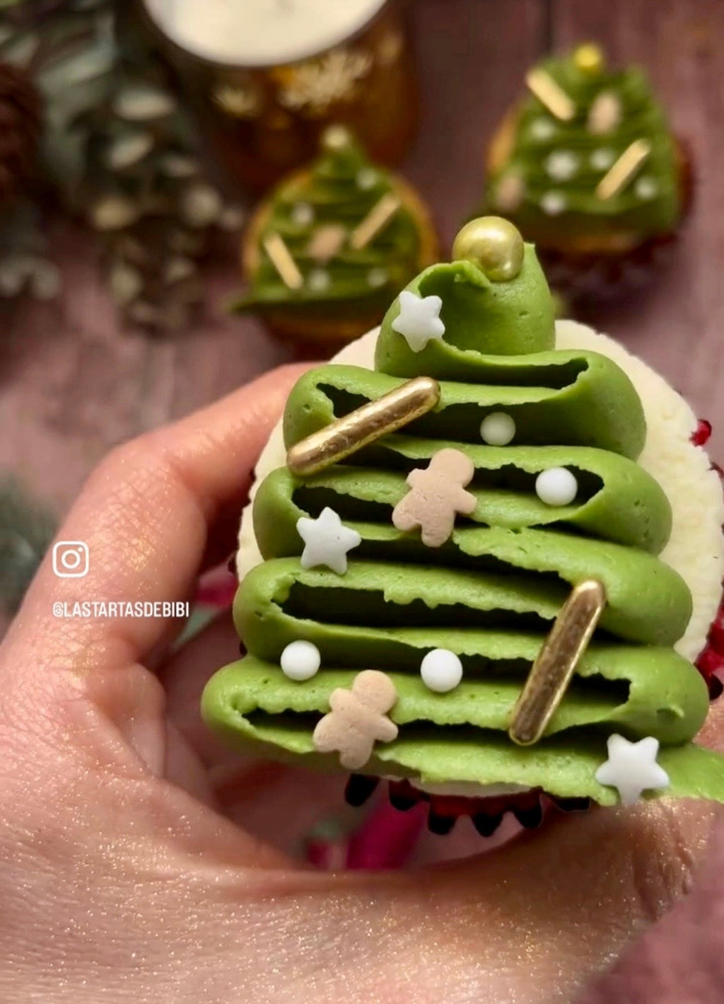 Cupcakes Navideños Red Velvet