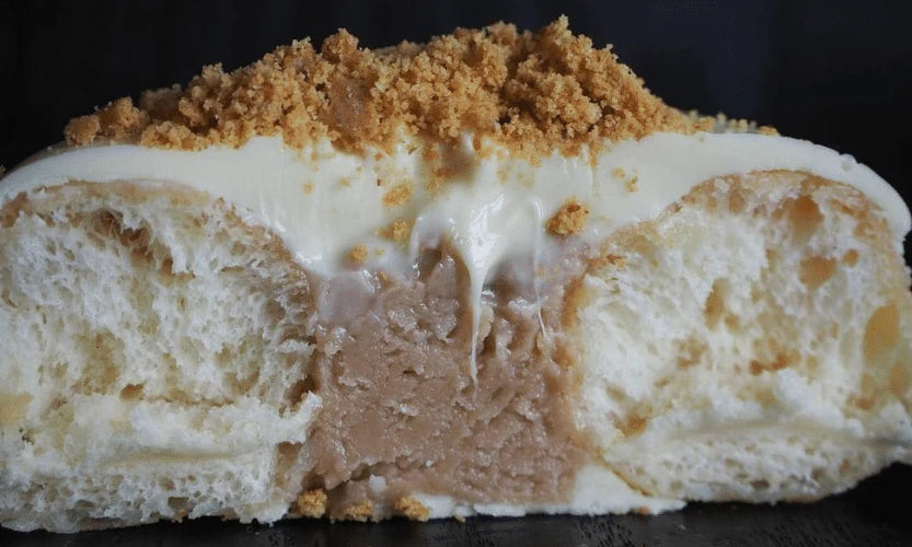 Donut relleno de crema de avellanas sin gluten