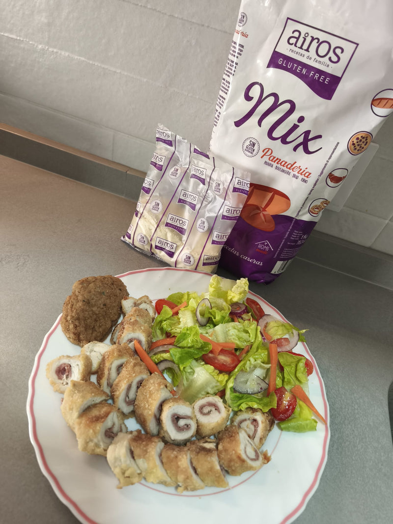 Flamenquines de pollo sin gluten 