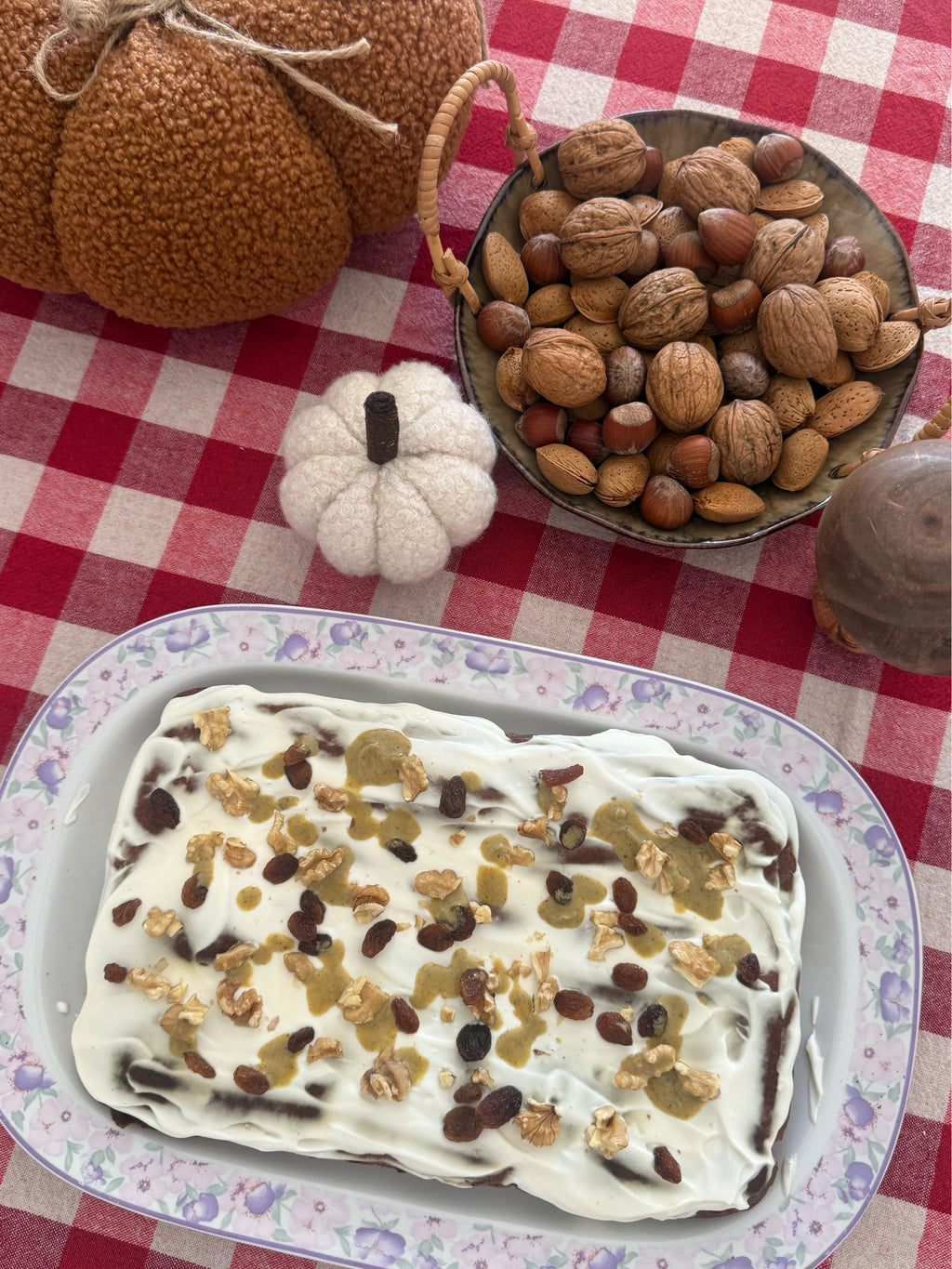 Bizcocho sin gluten de calabaza asada