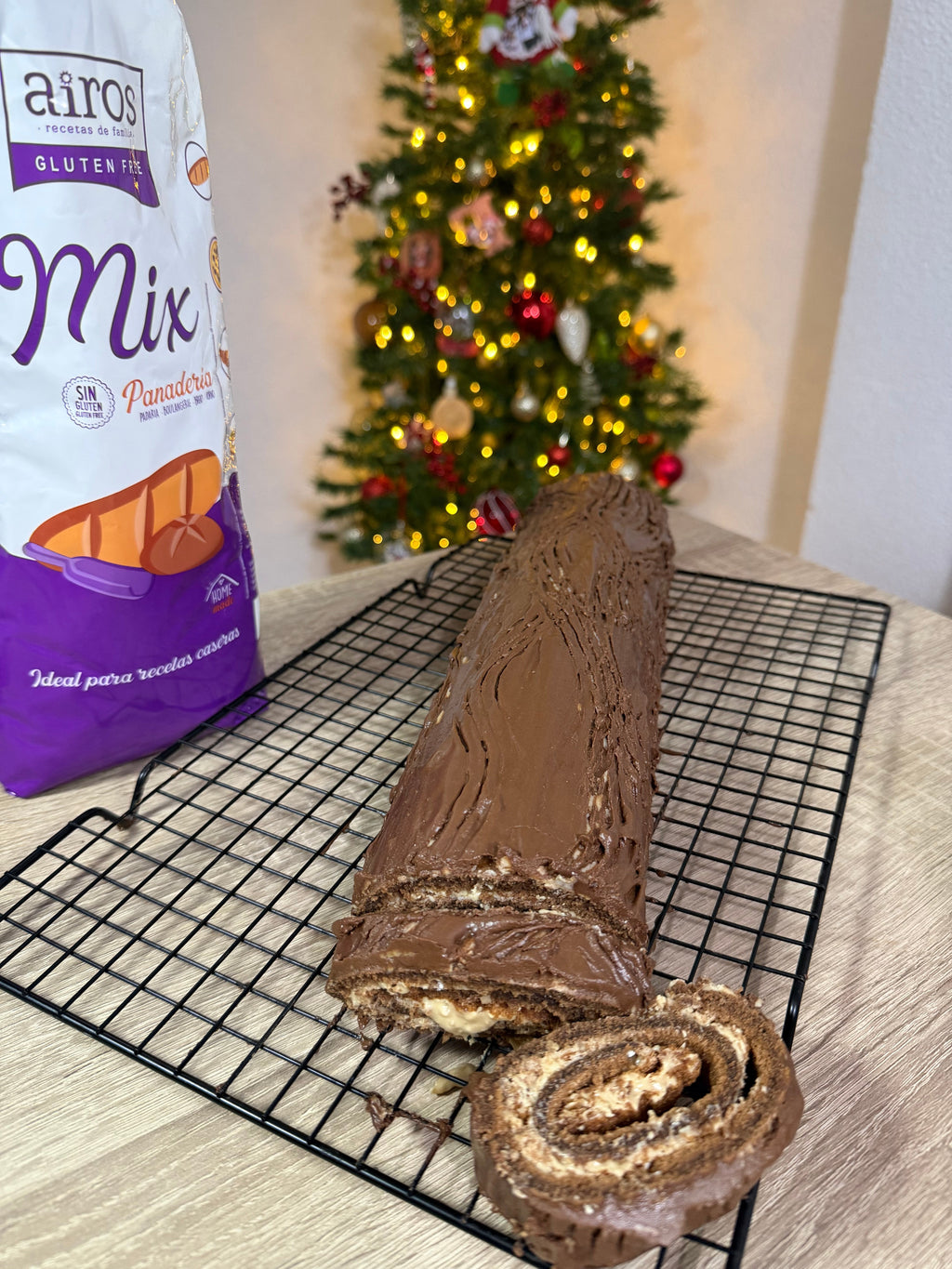 Tronco de Navidad sin gluten