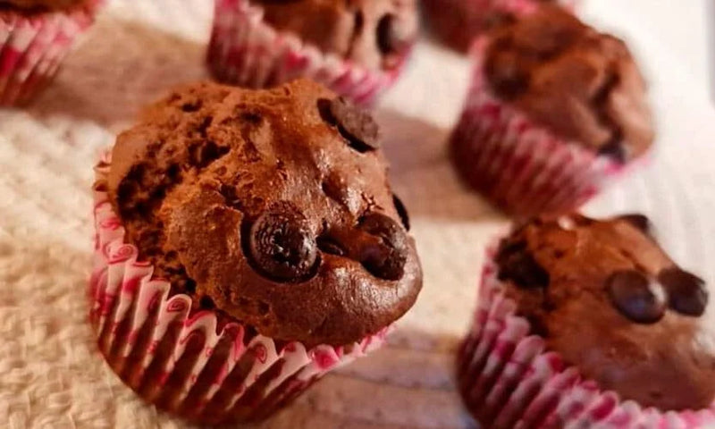 Muffins de chocolate sin gluten