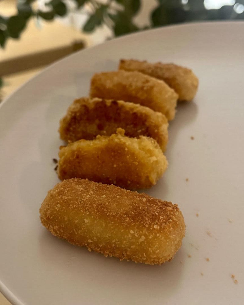 Croquetas de calabaza y pollo asado sin gluten