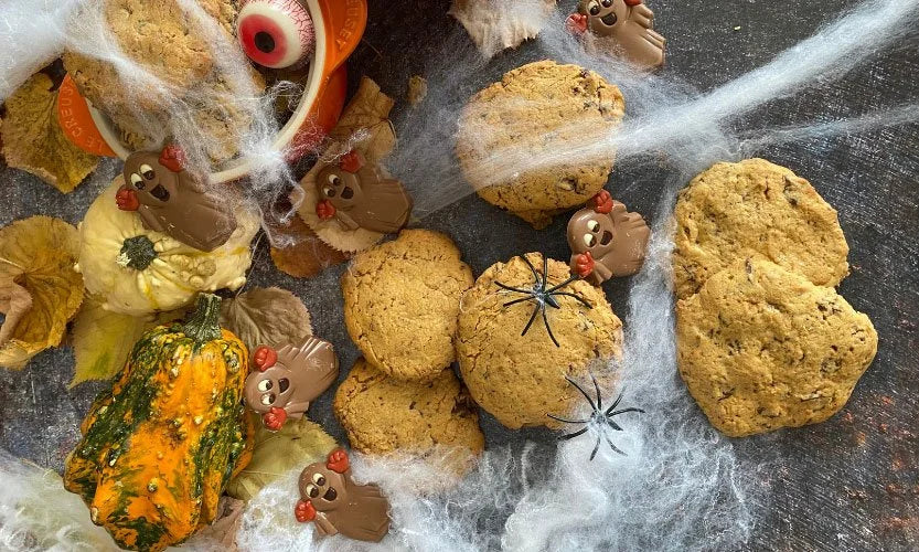 Galletas sin gluten: calabaza y chocolate