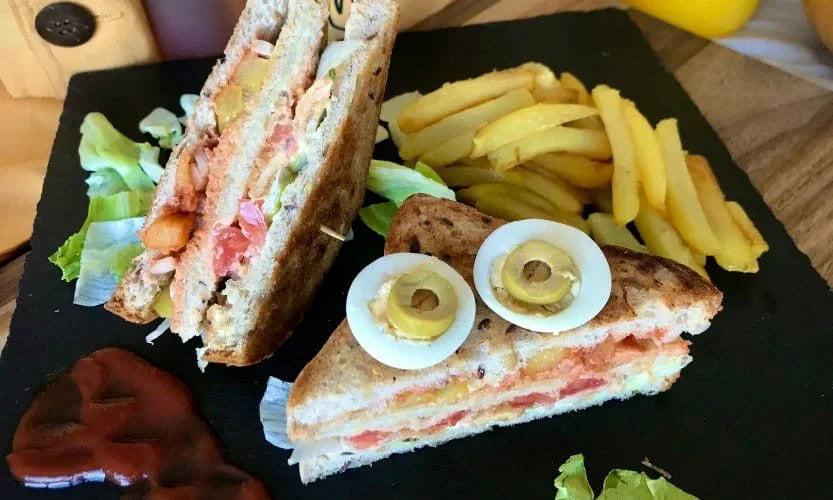 Sándwich de pollo sin gluten