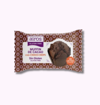 Muffin de Cacao con Pepitas de Chocolate Monodosis