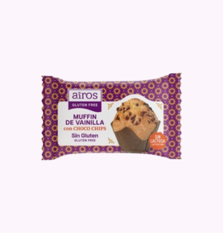 Muffins de Vainilla con Pepitas de Chocolate Monodosis