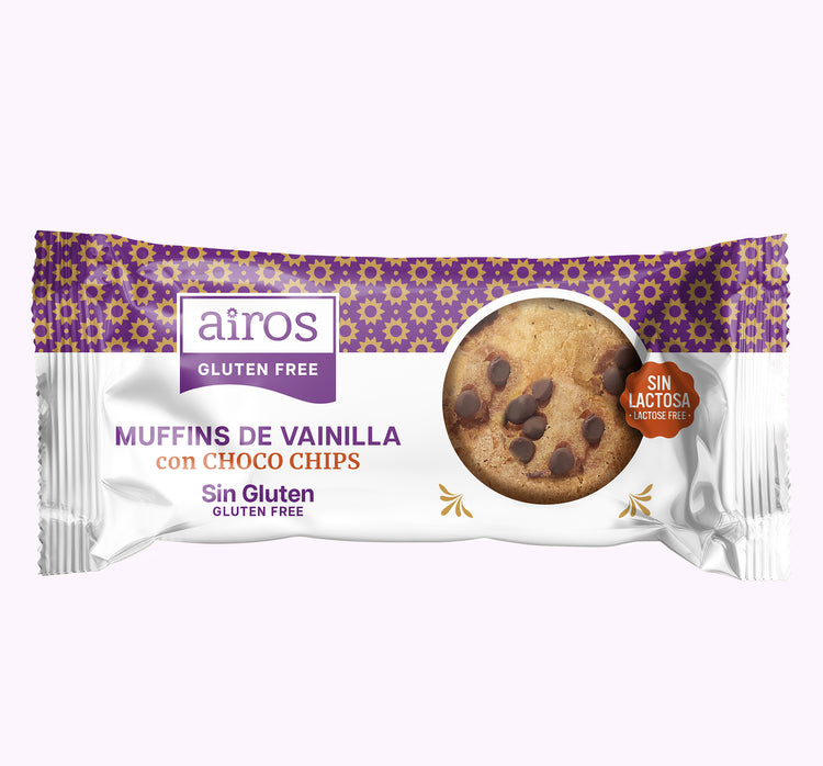 Muffins de Vainilla con Pepitas de Chocolate